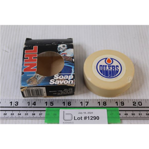 Oilers NHL Hockey Soap Bar - Chipped