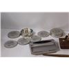 Image 3 : (3) Desk Organizers, Mirror, (2) Sets of Coasters, Conch Shell Decor