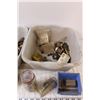 Image 3 : (2) Plastic Tubs of Hardware: Brass Plumbing & Rubber Washers, Misc.