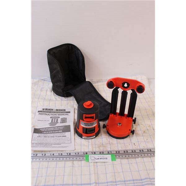 Black & Decker Auto- Level Laser Set - Untested