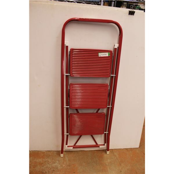 * Metal Three Step Step-Ladder - 46" Long Folded