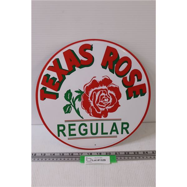 Texas Rose Tea - 12" Metal Sign