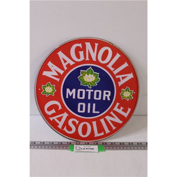 Magnolia Gasoline - 12" Metal Sign