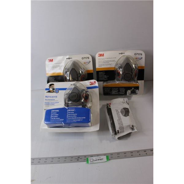(3) Paint Respirators & Filters