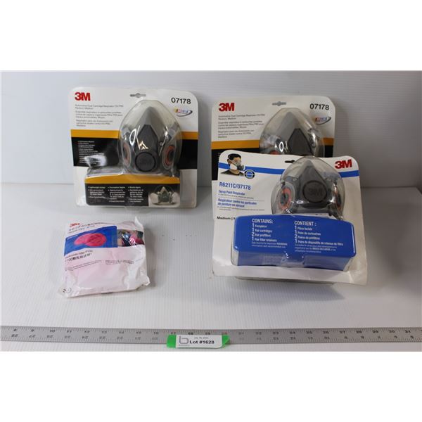 (3) Paint Respirators & Filters