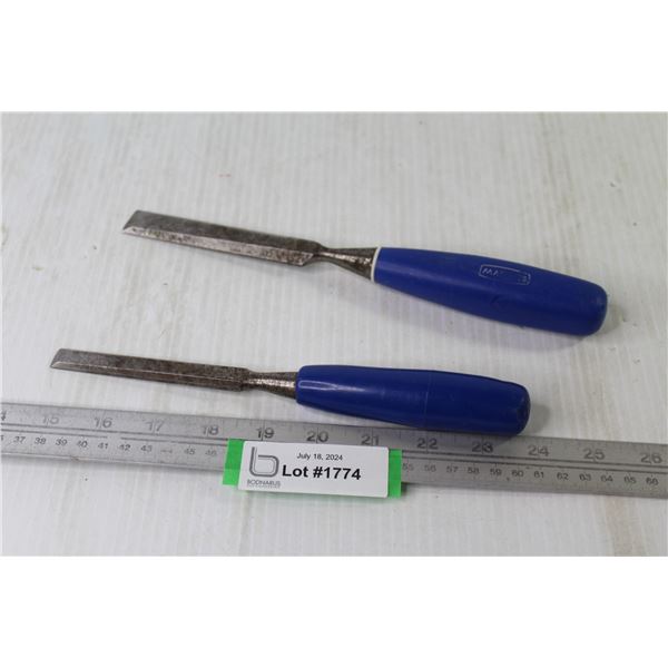 (2) Wood Chisels (1/2" - 3/4")