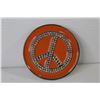 Image 3 : Peace Sign Enameled Belt Buckle