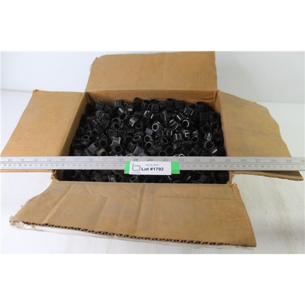 Large Lot of 7/8" Plastic Square Tube Feet