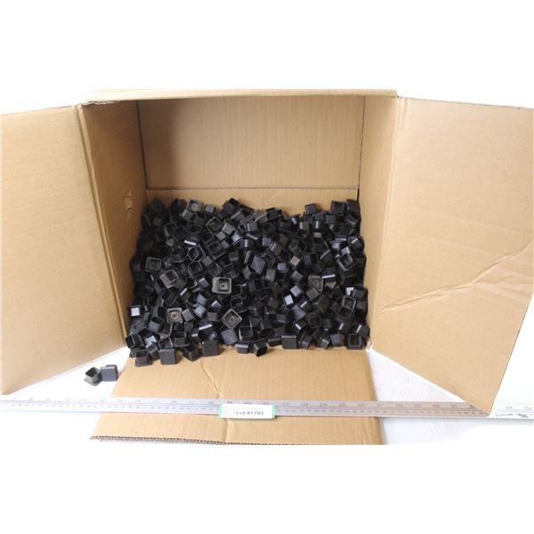 Lot of 7/8" Plastic Square Tube Feet