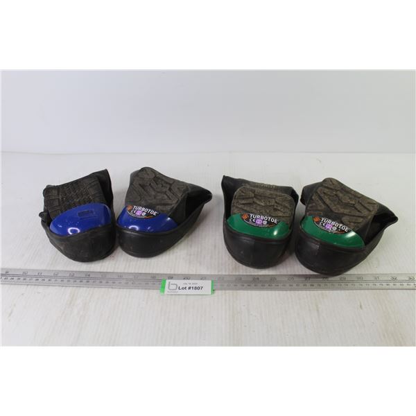 (2) Pair of Turbo-Toe Steel Toed Slip on Rubbers (Size XL - XXL)
