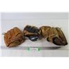 Image 1 : (3) Baseball Gloves (2 Left handed - 1 Right) - Regent - Easton