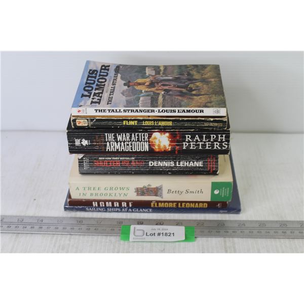 (7) Books - Westerns - War - Sailing Ships - The Tree Grows - Shutter Island