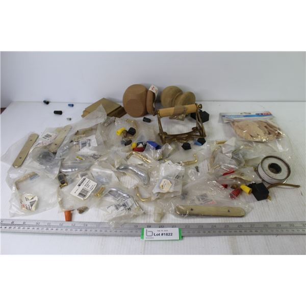 Wooden Biscuits - Fence Post Tops - Brass Toilet Roll Holder - Drawer Pulls - Marrettes