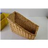 Image 2 : (3) Plastic Bins - Wicker Basket - Grinder Parts