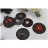 Image 5 : (3) Grinding Wheels - Sm Animal Traps - Grinding Disks - Leather Case - Misc. Items