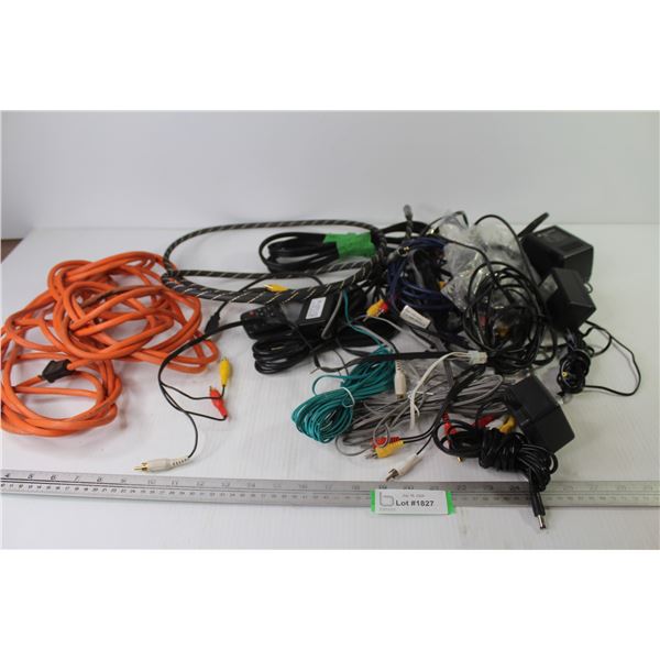 Extension Cord - Ac Adapters - Stereo Wires - Misc. Items