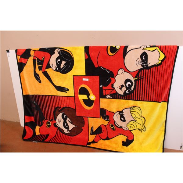 Incredibles - Fuzzy Blanket (80" x 54")