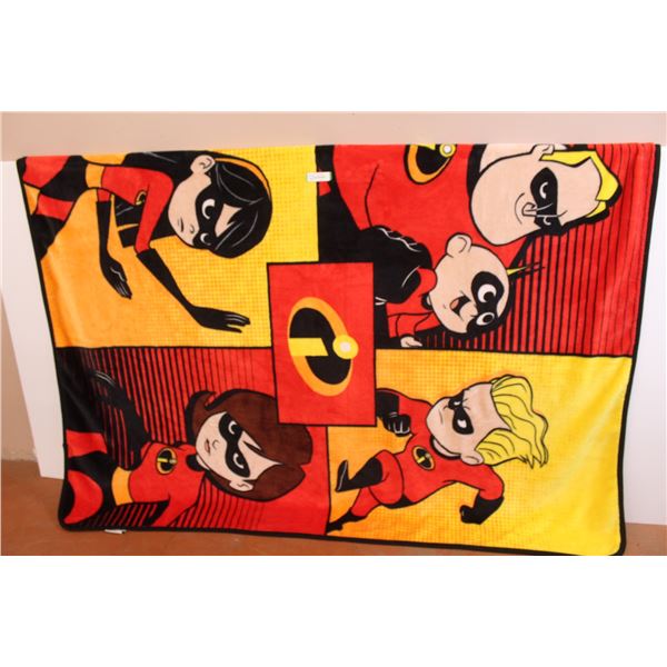 Incredibles - Fuzzy Blanket (80" x 54")