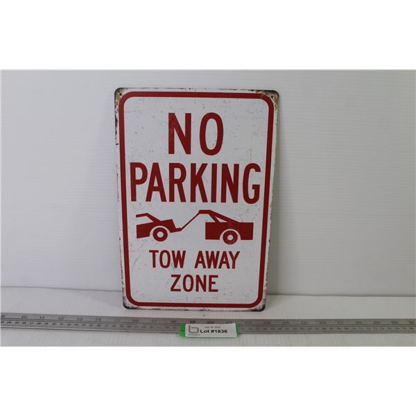 No Parking Sign (12" x 8")