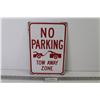 Image 1 : No Parking Sign (12" x 8")