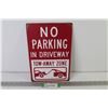 Image 1 : No Parking Sign (12" x 8")
