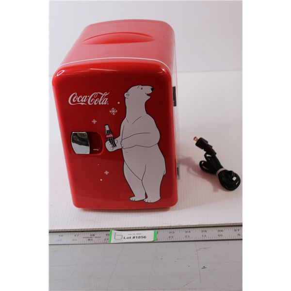 Miniature Coca-Cola Refrigerator - Untested, 7 3/4"x10"x10 1/2"H