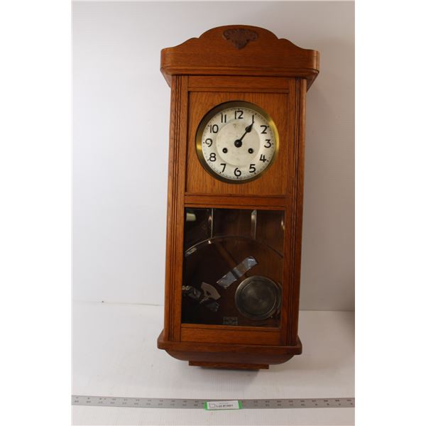 Wooden Wall Clock - Untested