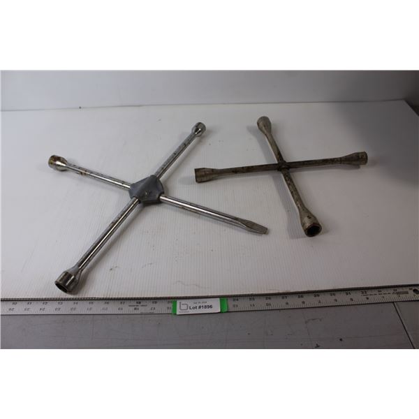 (2) Cross Rim Wrenches