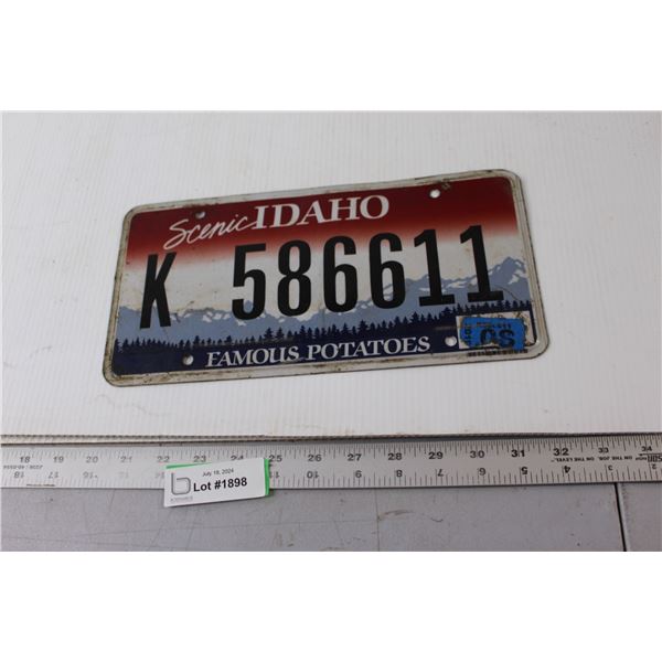 Idaho Licence Plate