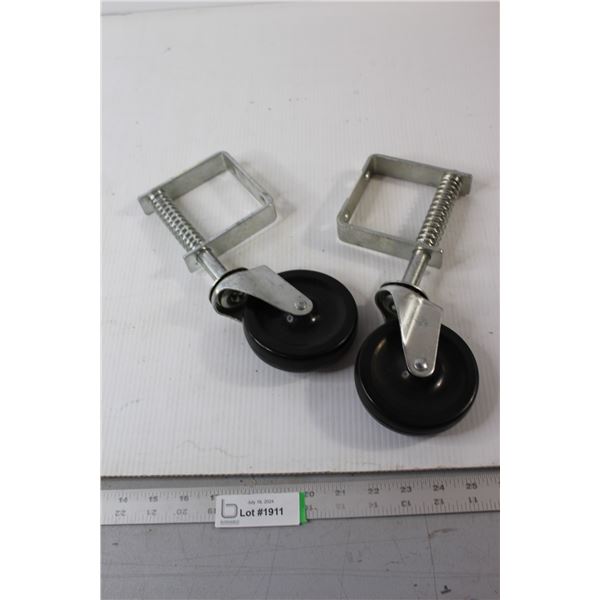 (2) Rubber Gate Wheels