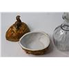 Image 6 : Assorted Glassware and Porcelain Nut Dish