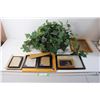 Image 1 : Artificial Plant and Photo Frames