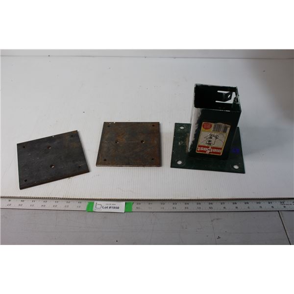 (2) Base Plates and Post Base Bracket