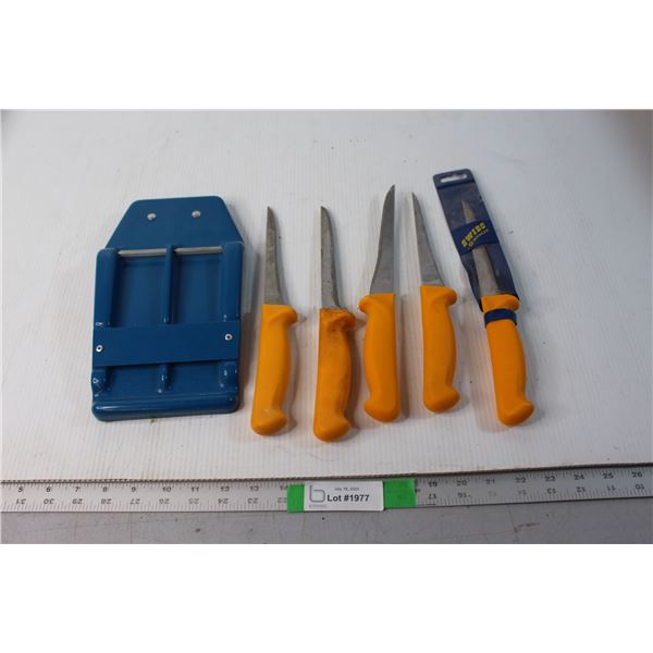 Butcher Knives with Knife Holder