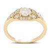 Image 1 : 0.50 ctw SI2 CLARITY CENTER Diamond 18K Yellow Gold Ring (0.68 ctw Diamonds)