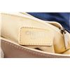 Image 6 : Chanel Beige Blue Satin Chocolate Bar Chain Shoulder Bag