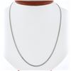 Image 1 : NEW Unisex Solid 14k White Gold 2.3mm 18" Miami Cuban Curb Link Chain Necklace