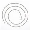 Image 3 : NEW Unisex Solid 14k White Gold 2.3mm 18" Miami Cuban Curb Link Chain Necklace