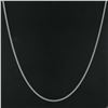 Image 4 : NEW Unisex Solid 14k White Gold 2.3mm 18" Miami Cuban Curb Link Chain Necklace