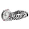 Image 6 : Rolex Ladies Stainless Steel Quickset Silver Index Dial Diamond And Ruby Bezel D