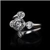 Image 2 : 2.55 ctw CENTER Diamond 18K White Gold Ring (3.55 ctw Diamonds)