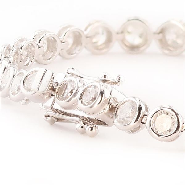 6.38 ctw Diamond 14K White Gold Tennis Bracelet