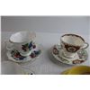 Image 4 : (7) Assorted Teacups with Saucers - Royal Albert, Princess China