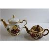 Image 2 : (4) Teapots, Cream and Sugar