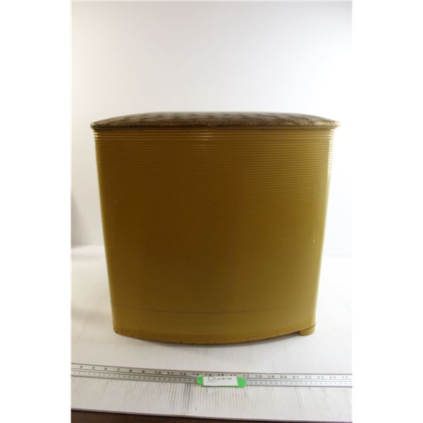 Tin Padded Laundry Hamper - 20"Tall