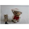 Image 3 : (4) Cat Trinkets, Cat Salt and Pepper Shakers