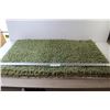 Image 1 : (4) Green Shaggy Carpets (20" x 35")