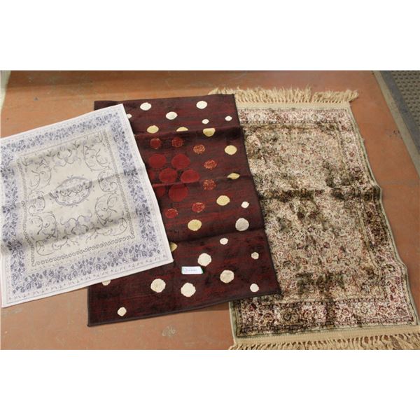 (3) Small Carpets (32" - 38" - 42" long)