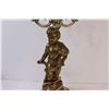 Image 3 : Vintage Brass Cherub / Cupid Lamp - No Shade Untested & 23" Tall Without Harp