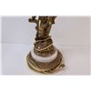 Image 4 : Vintage Brass Cherub / Cupid Lamp - No Shade Untested & 23" Tall Without Harp